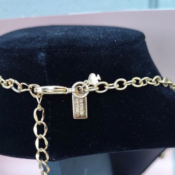 Kate Spade Beach Gem Aqua Blue Seaglass 12k Gold P Statement Bib Necklace - Picture 8 of 8